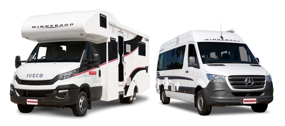 Winnebago motorhome and campervan